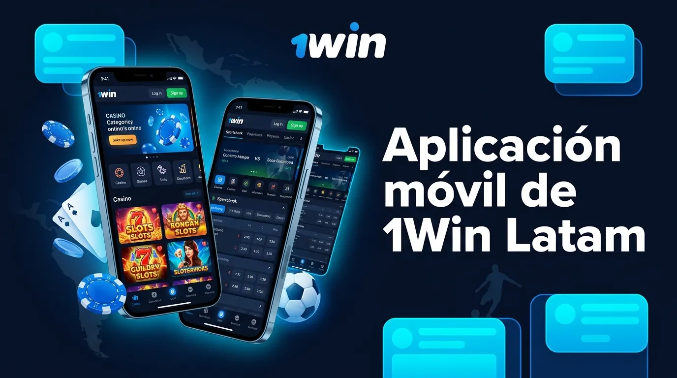 Aplicación móvil de 1Win Latam para Android y iOS con apuestas deportivas y casino online